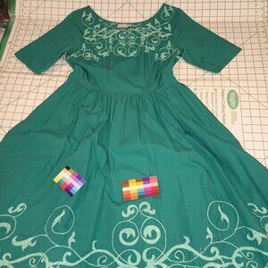 Eshakti Fit and flare with embroidery